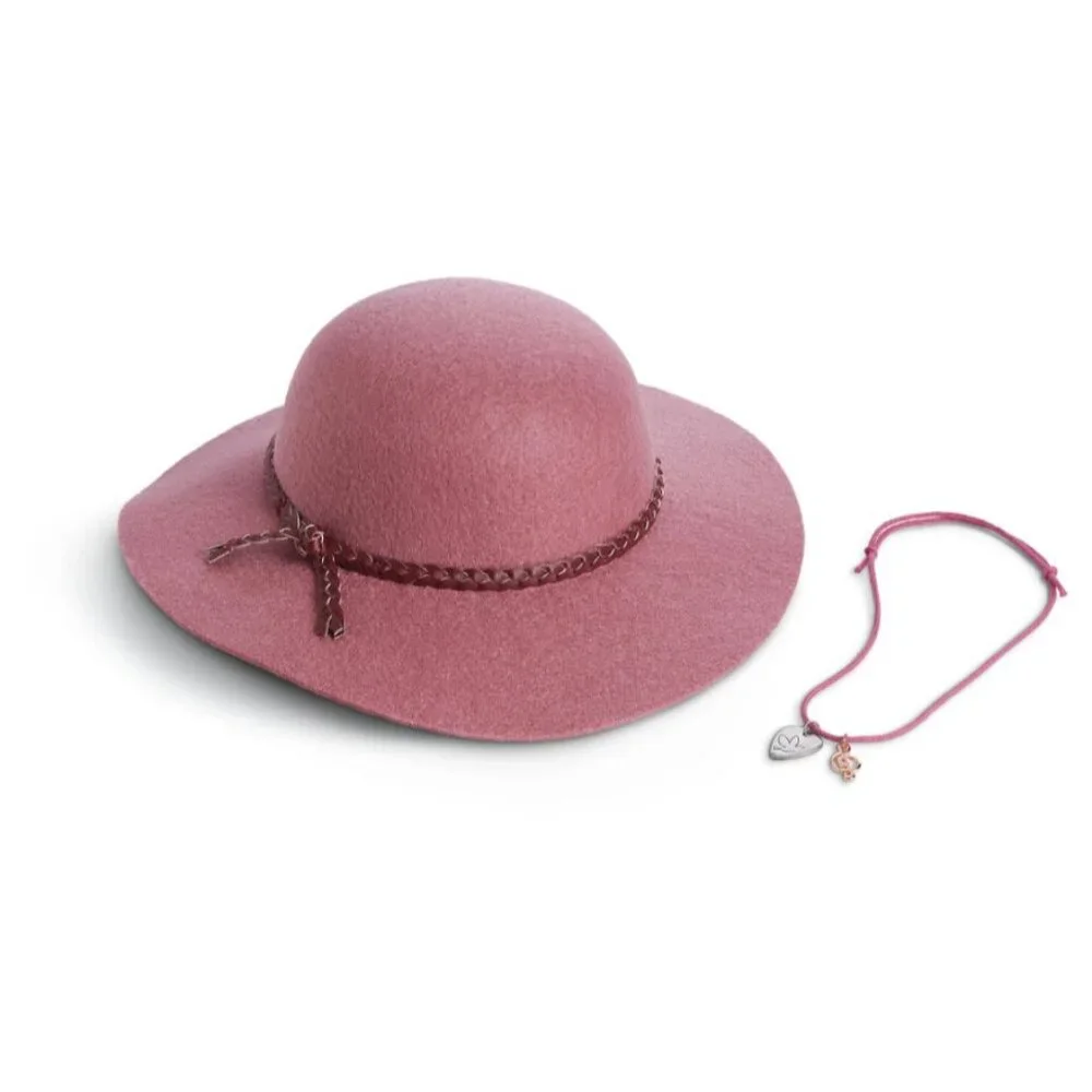 American Girl Tenney's Hat and‎ Necklace For 18-inch Dolls GOTY 2017 New in Box